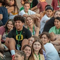 Group smiles