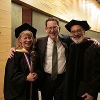 From left: Geri Richmond, Michael Schill, Paul Peppis