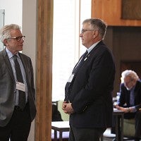 The UO's David Conover with Dan Dorsa of OHSU