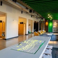 Model residence hall rooms