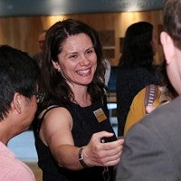 Associate professor Eleonora Redaelli with guests