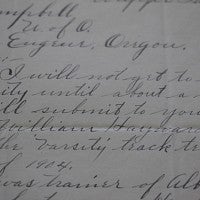 Track exhibit letter to UO president