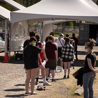 People standing in line