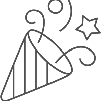 Party celebration icon